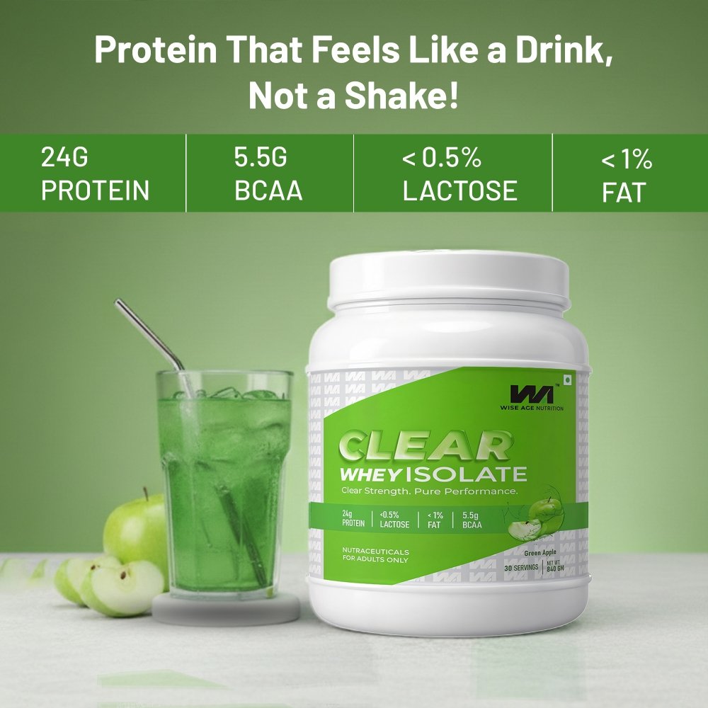 Wiseage Clear Whey Isolate Green Apple